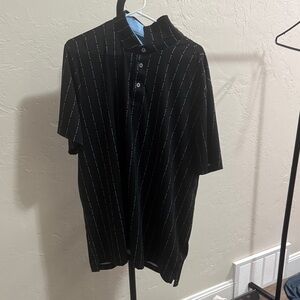 Classic Black Striped Good Good Good Polo Shirt